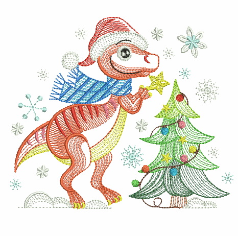 Christmas Dinosaurs-10