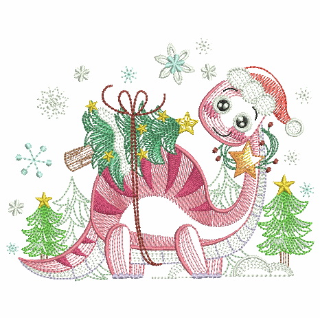 Christmas Dinosaurs-11
