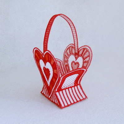 3D FSL Heart Shaped Basket -5