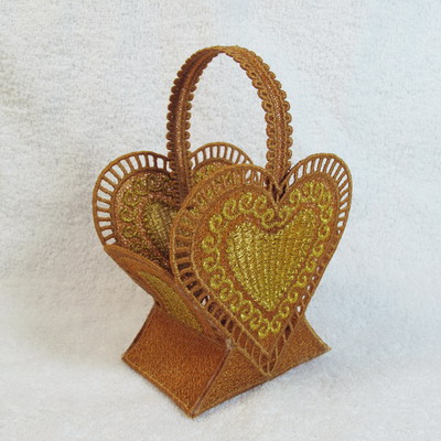 3D FSL Heart Shaped Basket 4 -5