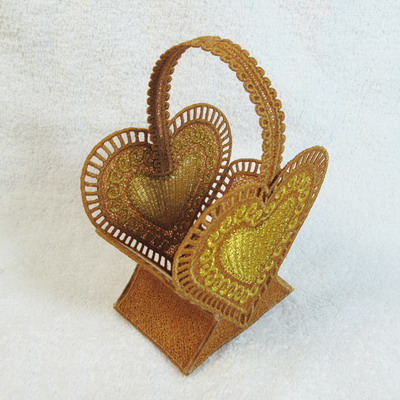 3D FSL Heart Shaped Basket 4 -6