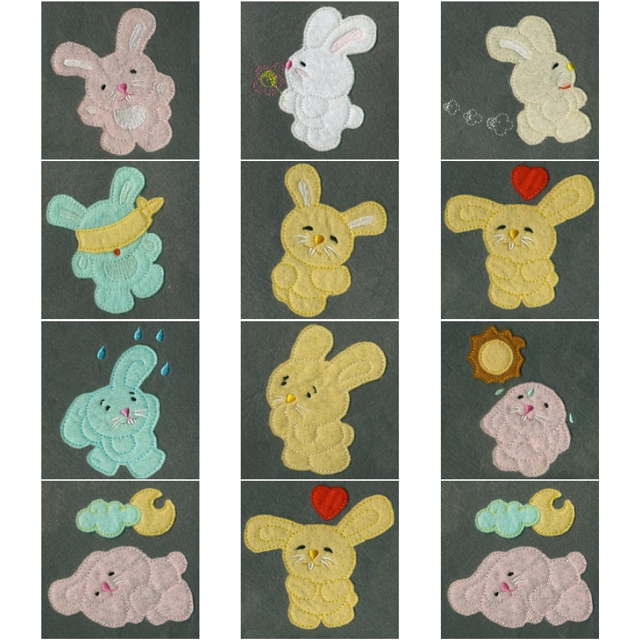 Applique Bunnies 2