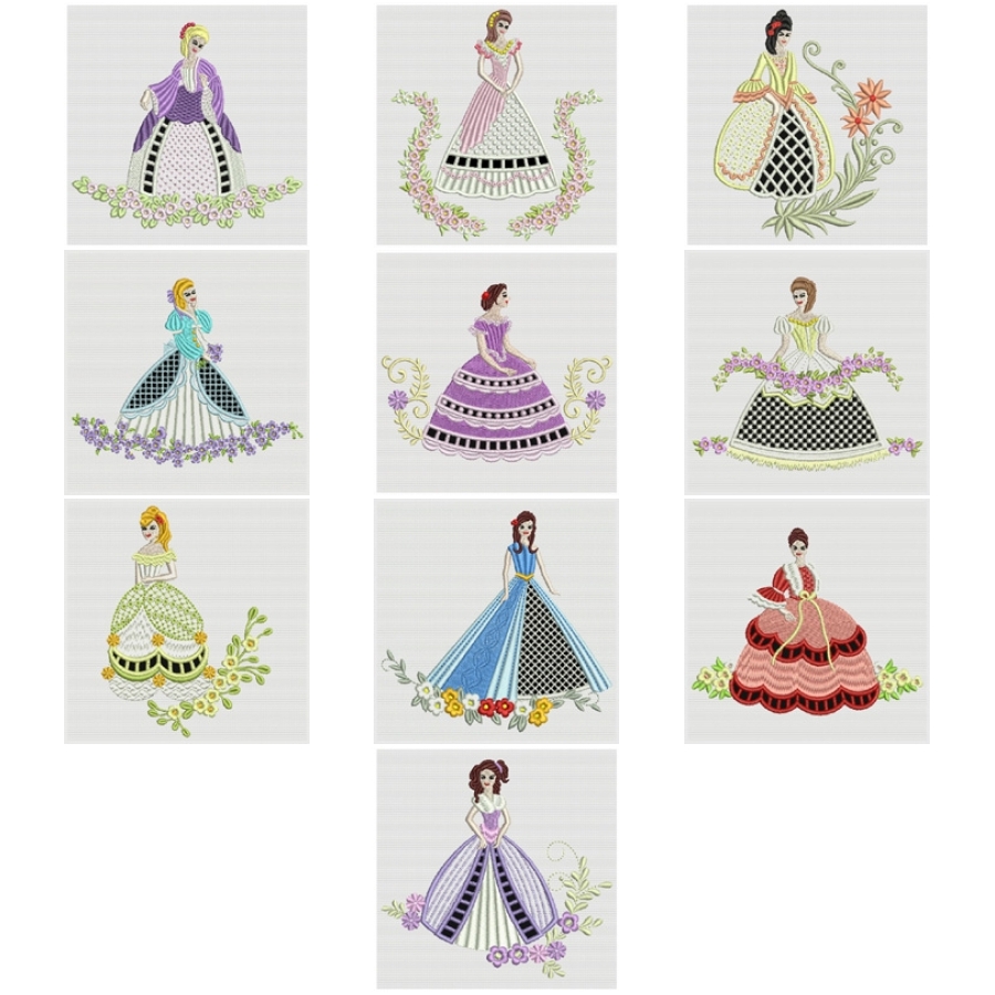 Cutwork Victorian Belles
