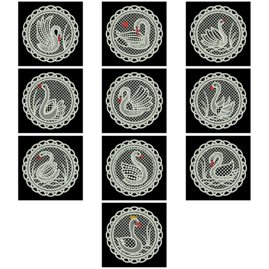 FSL Swan Doily