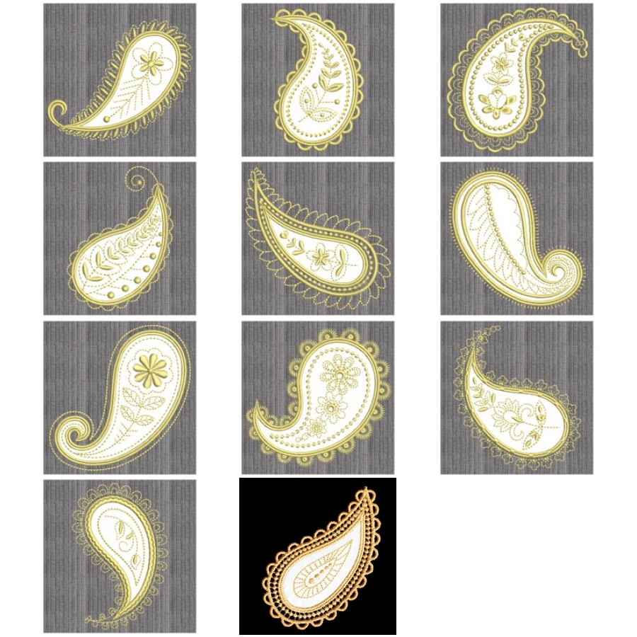 Applique Paisley Delight