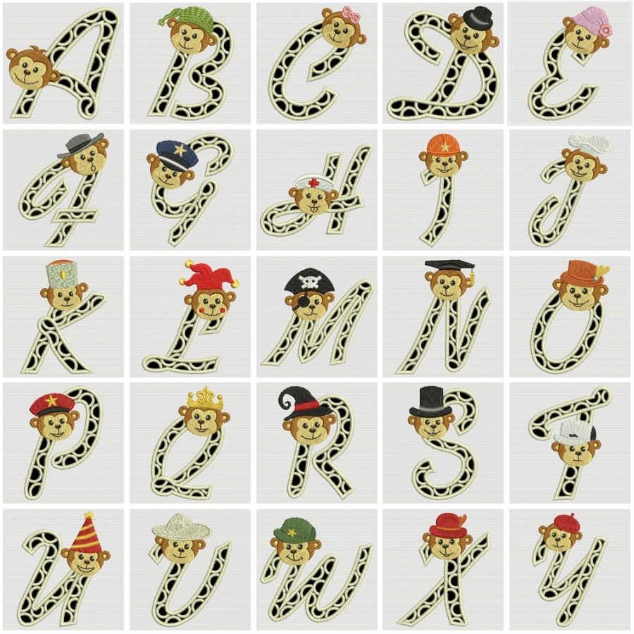 Monkey Alphabet