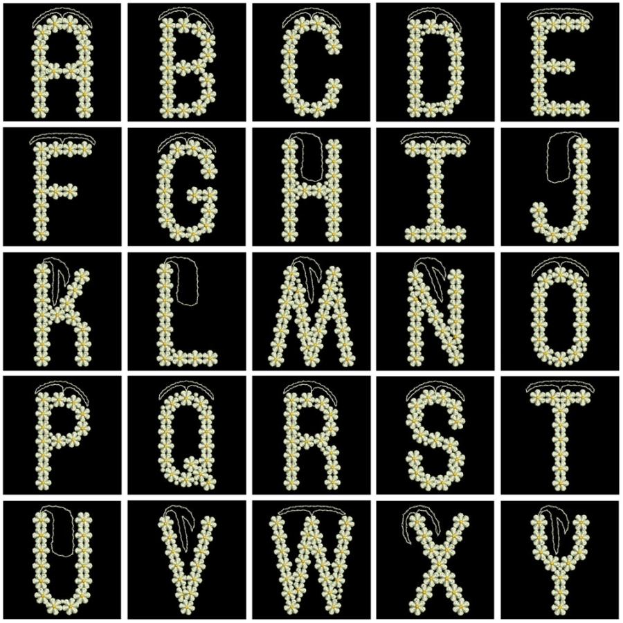 FSL Floral Letters