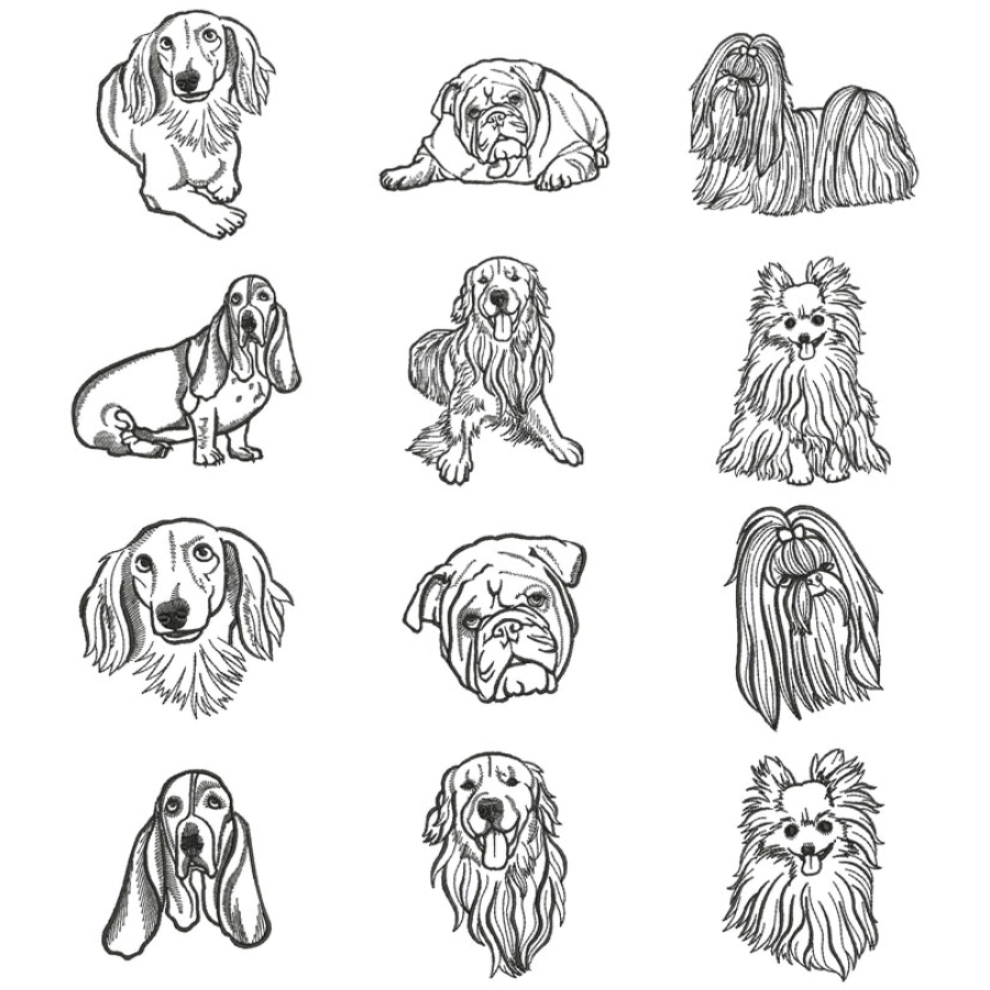 Dog Outlines