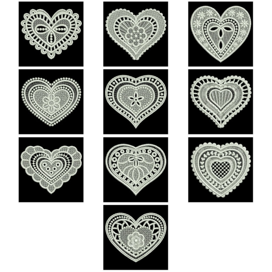 FSL White Hearts