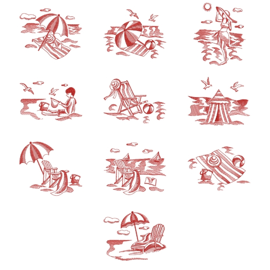 Toile Summer Beach