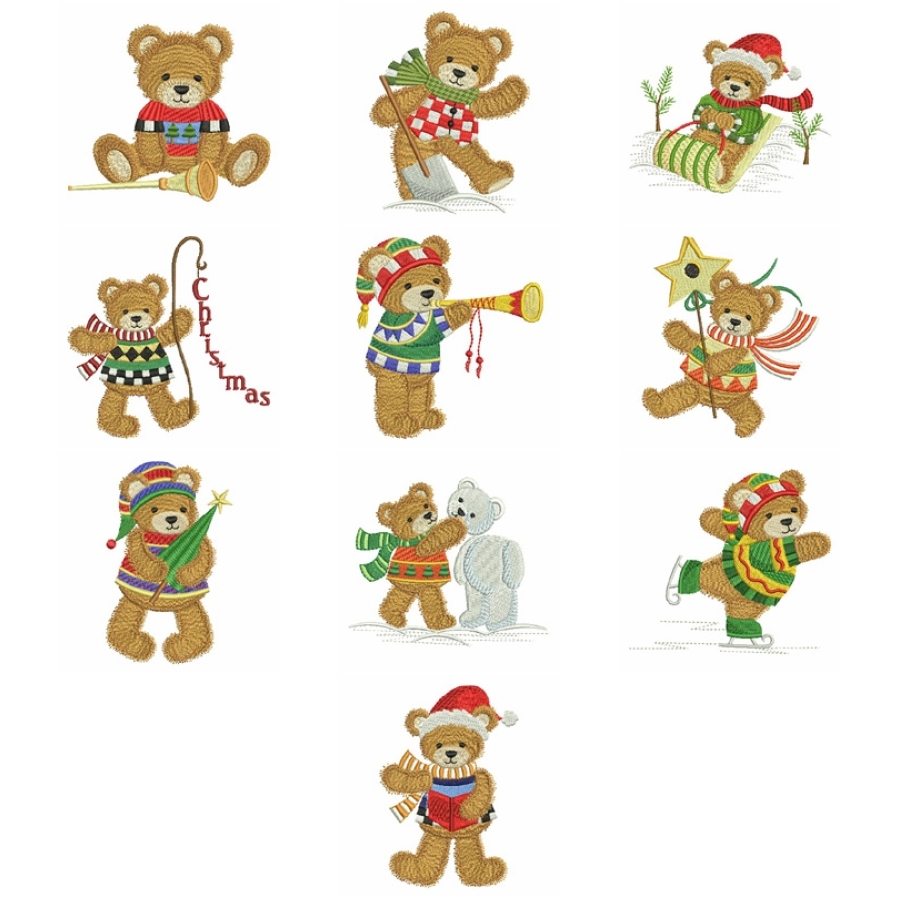 Christmas Teddy Bears 
