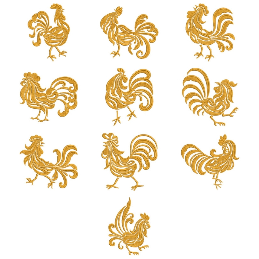 Damask Rooster 