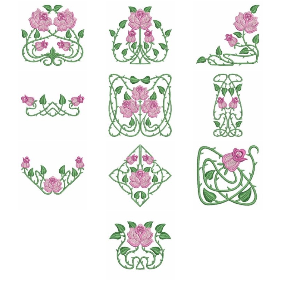 Art Nouveau Roses OregonPatchWorks