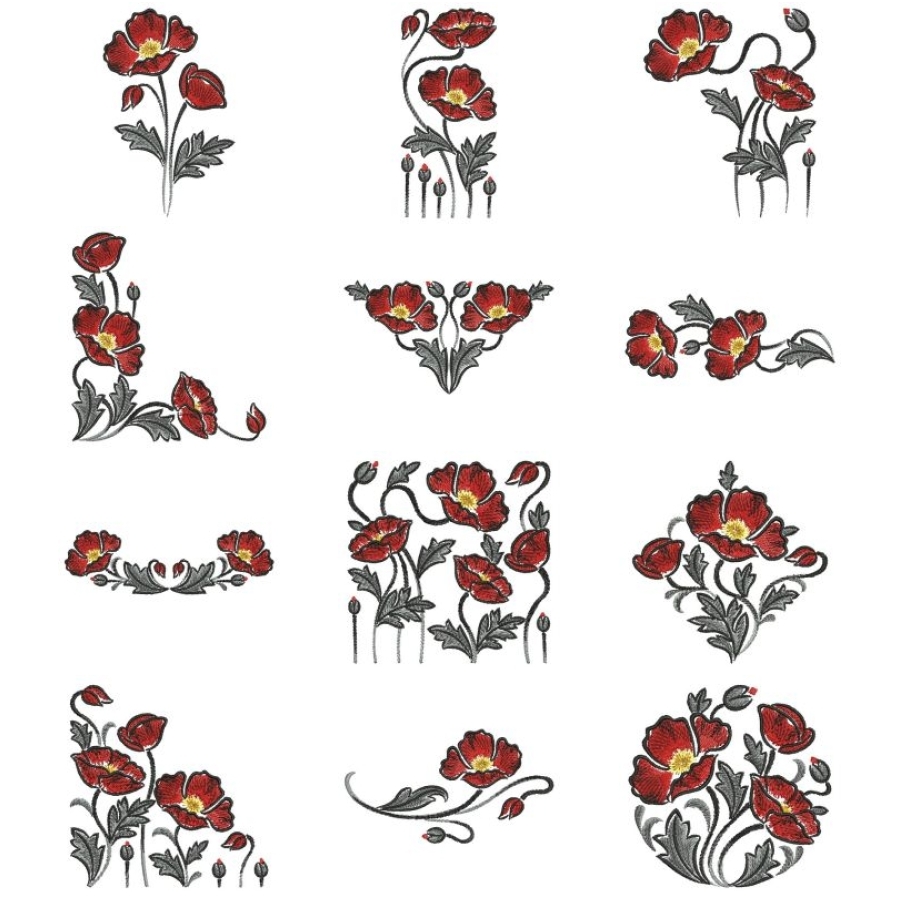 Brush Painting Poppies 