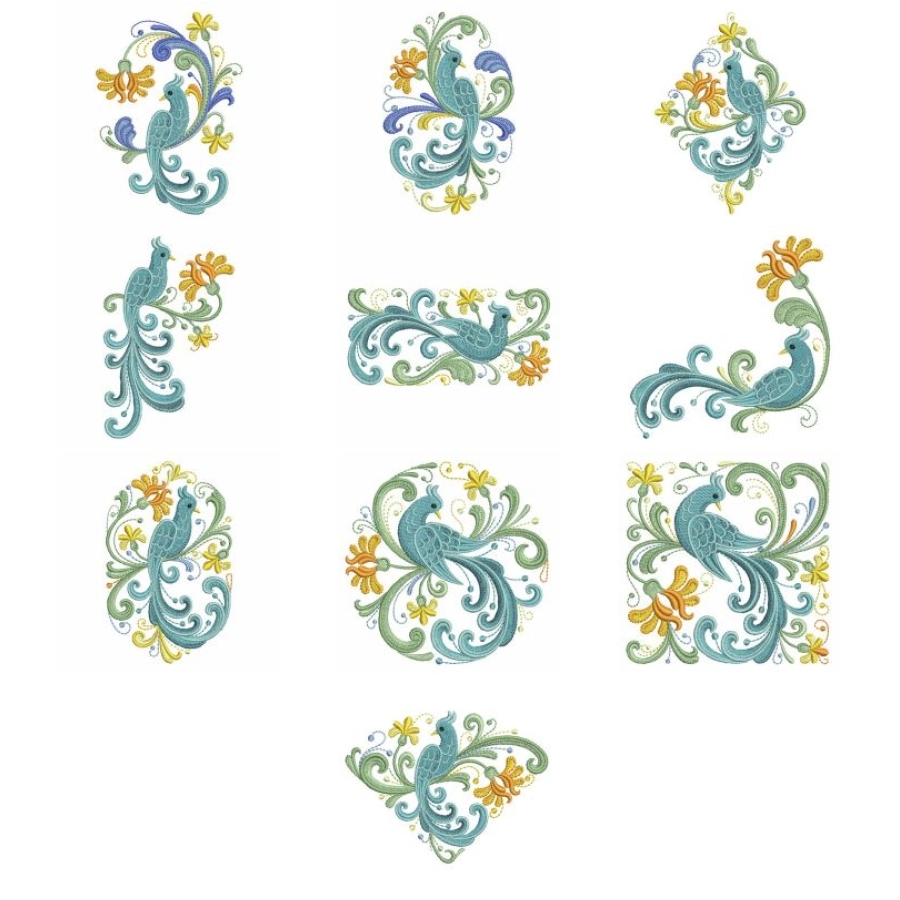 Rosemaling Birds 