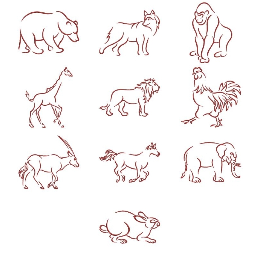 Animal Outlines 