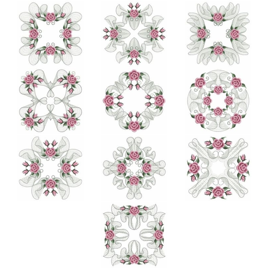 Pearl Roses Quilt 5 