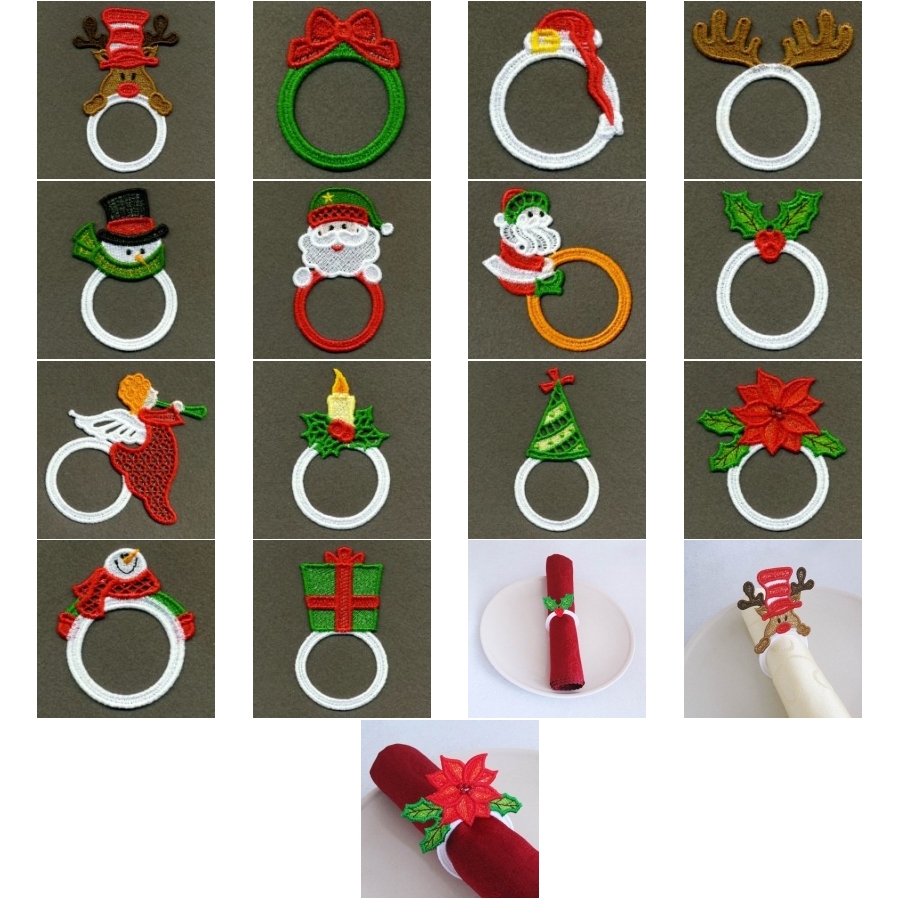 FSL Christmas Napkin Rings 2 