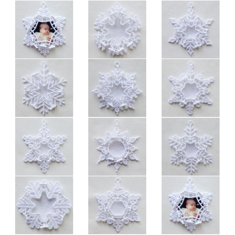 FSL Snowflake Photo Ornaments 