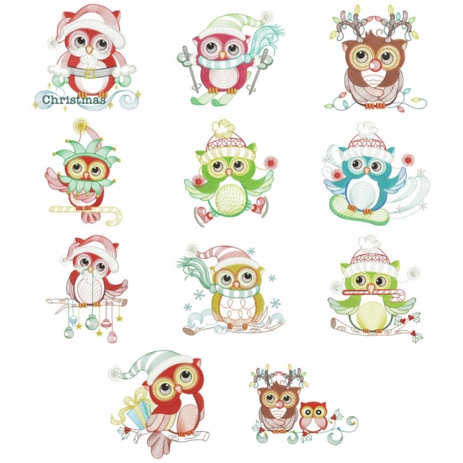 Christmas Owls