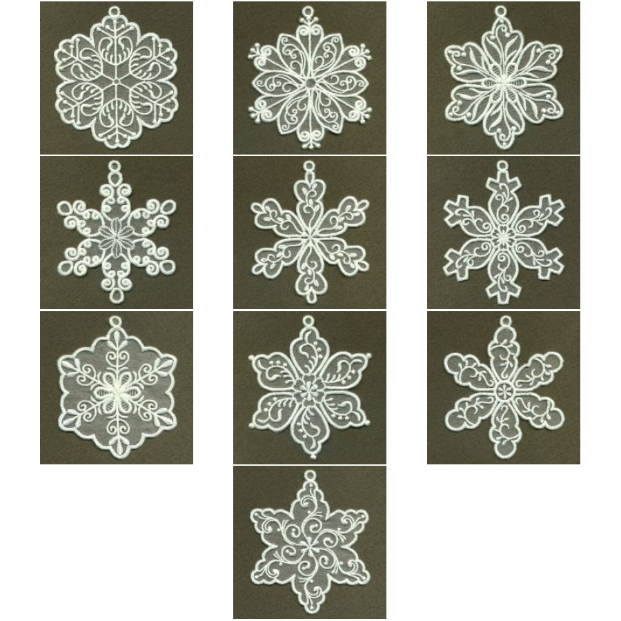Organza Decorative Snowflakes 