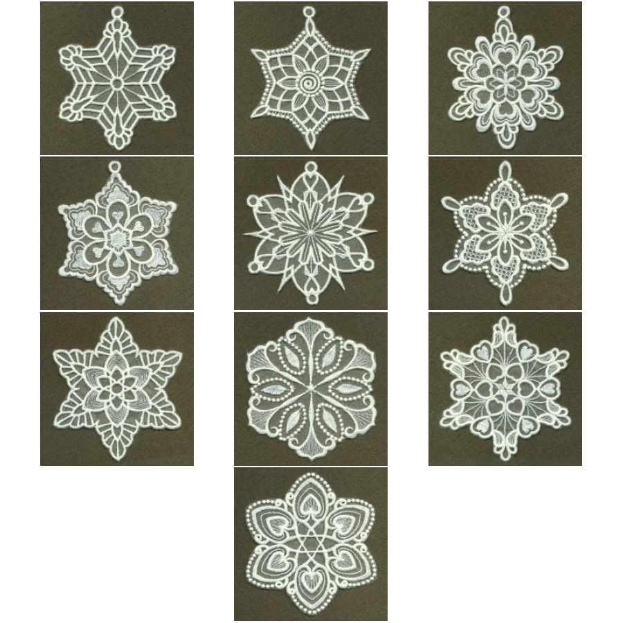 Organza Decorative Snowflakes 2 