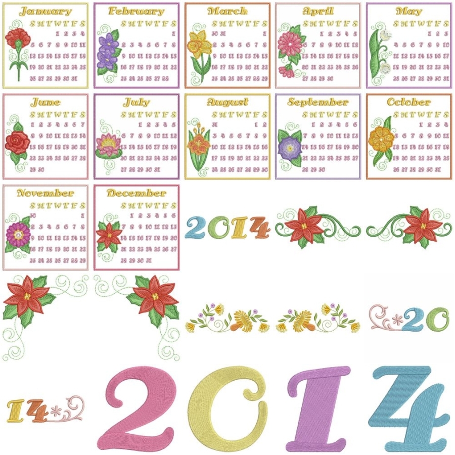 2014 Floral Calendar 