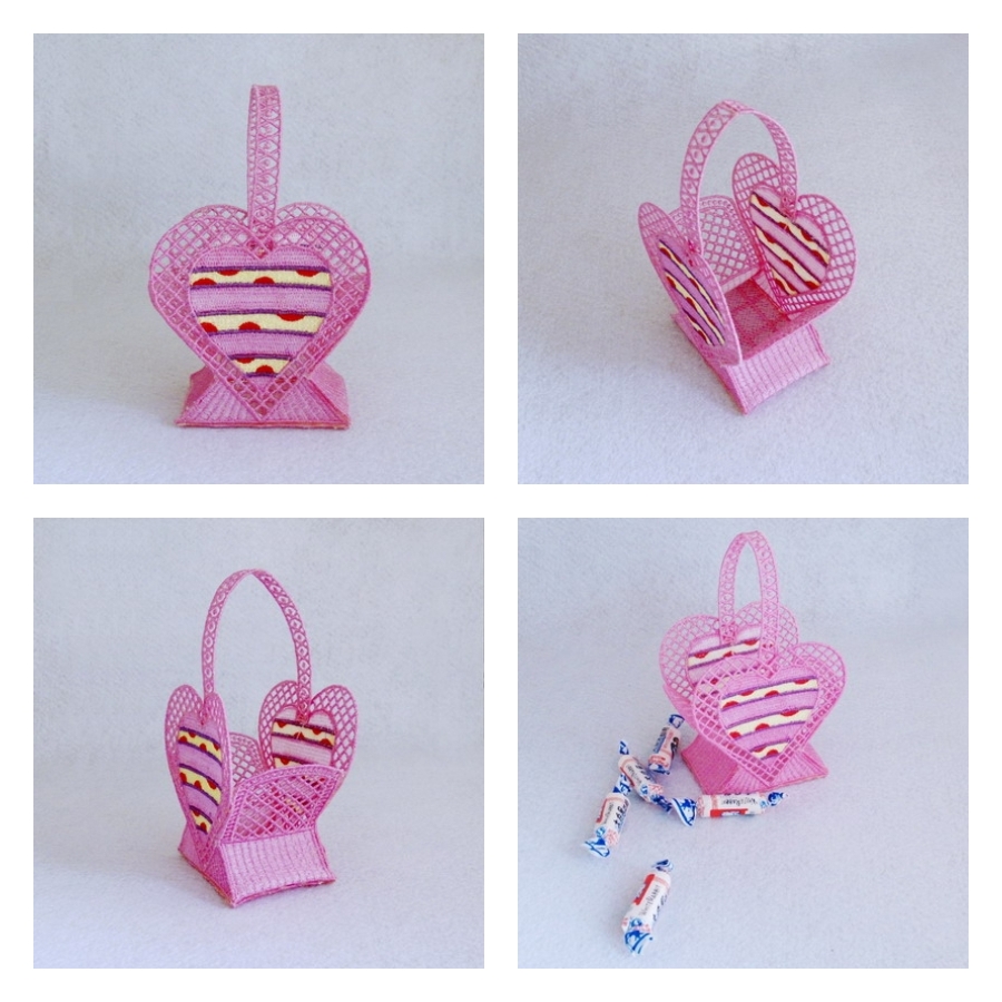 3D FSL Heart Shaped Basket 2 