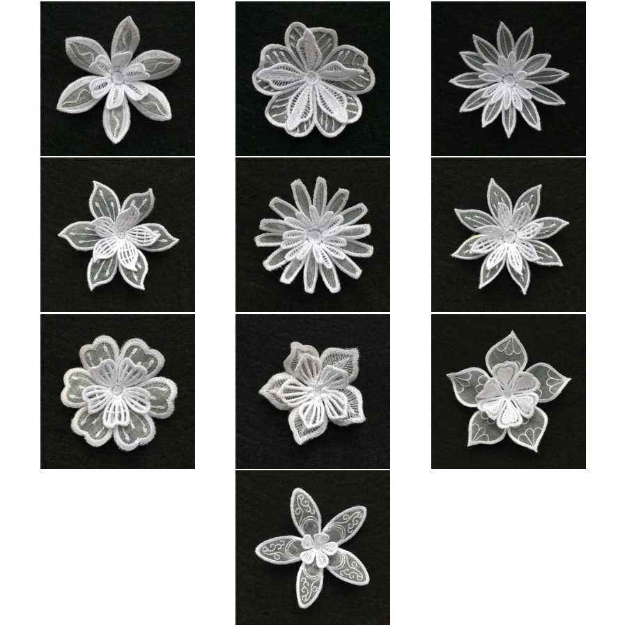 3D Organza Flower 3 | OregonPatchWorks
