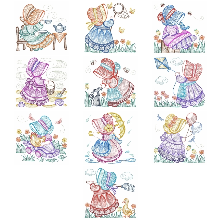 Rippled Sunbonnet Sue 2 