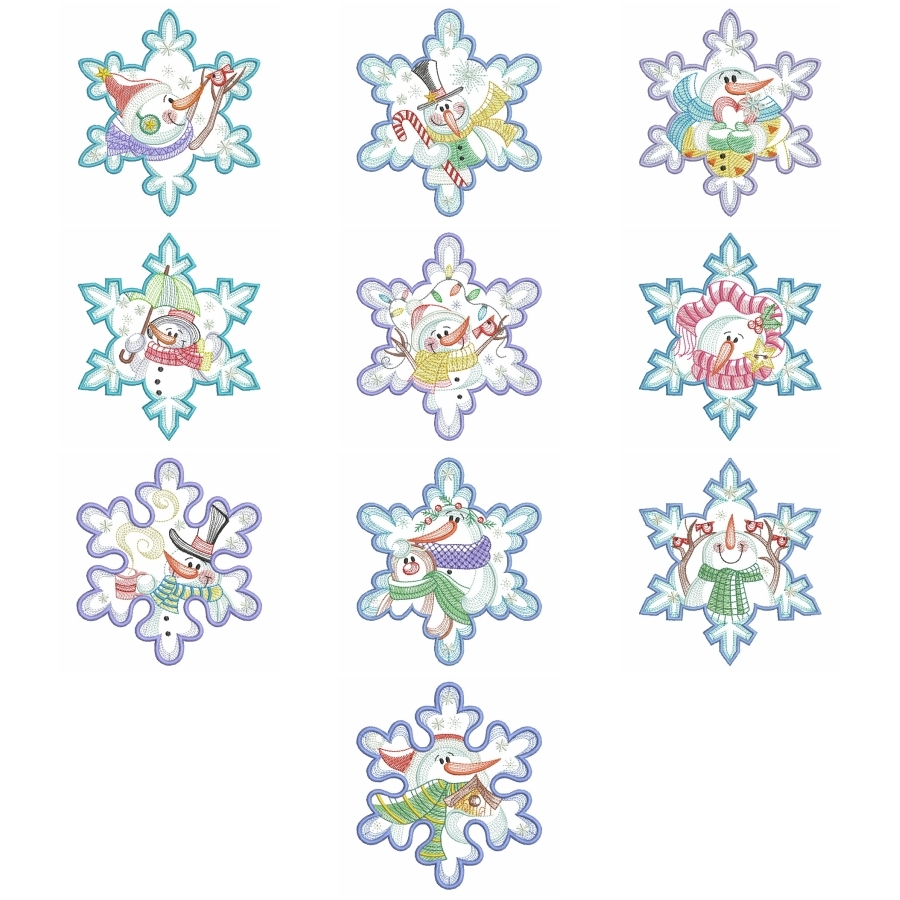 Snowflake Snowman 3