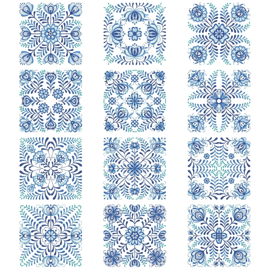 Delft Blue Quilt Block