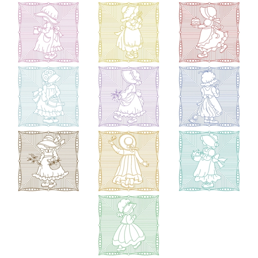 Trapunto Sunbonnet Sue 2