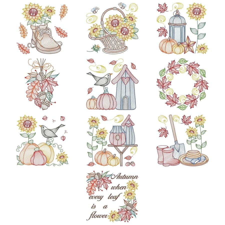 Rippled Fall Scenes 3 | OregonPatchWorks