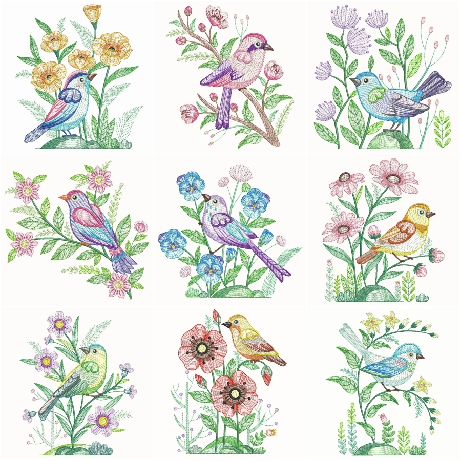 Birds And Blooms 2 OregonPatchWorks