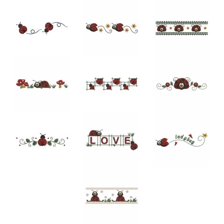 Ladybug Borders 