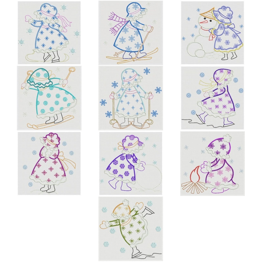 Vintage Winter Sunbonnets