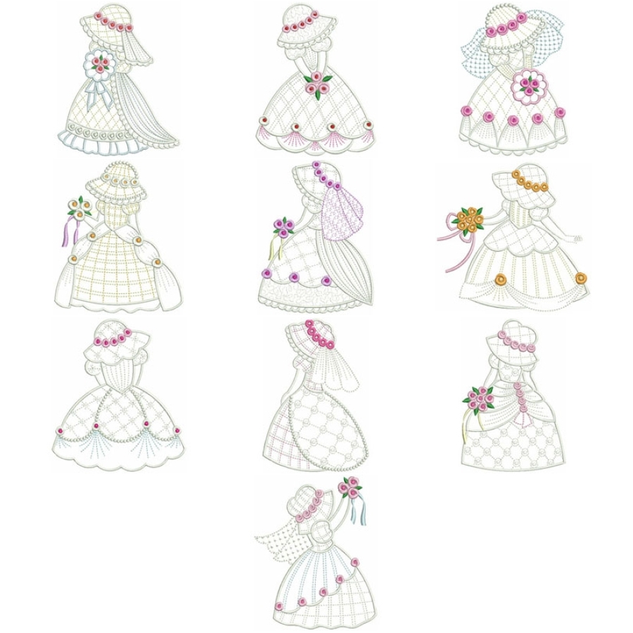 Vintage Sunbonnets Brides