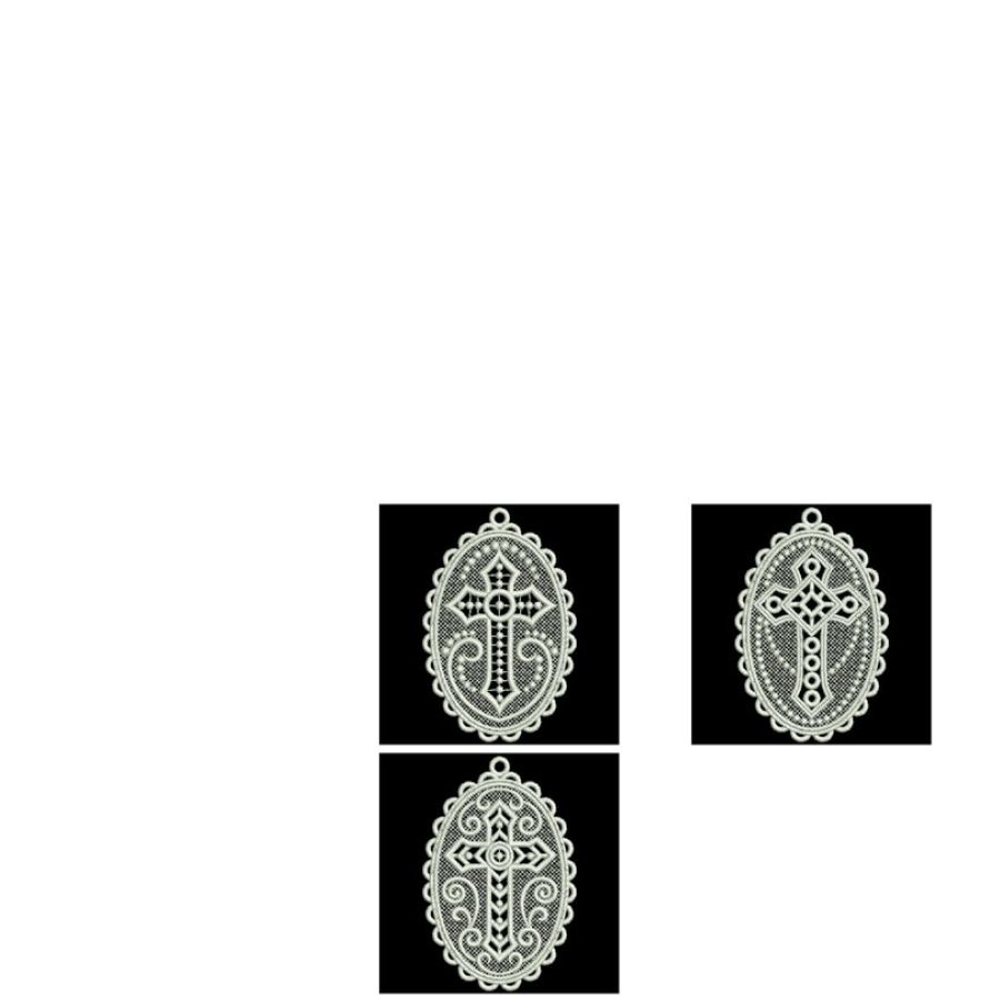 FSL Cross Ornaments 3