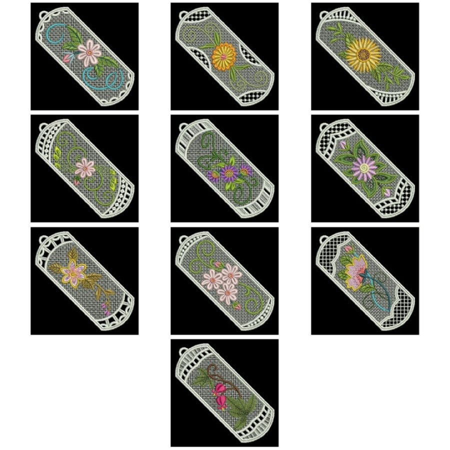FSL Floral Bookmarks