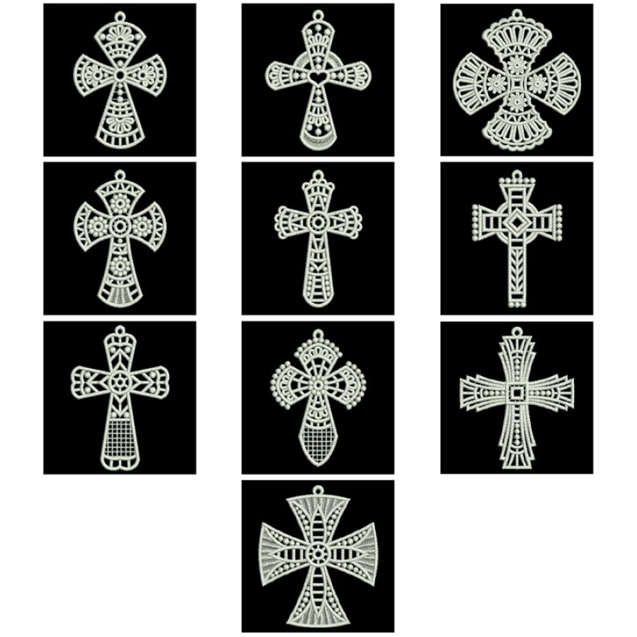 FSL Cross Ornaments 4