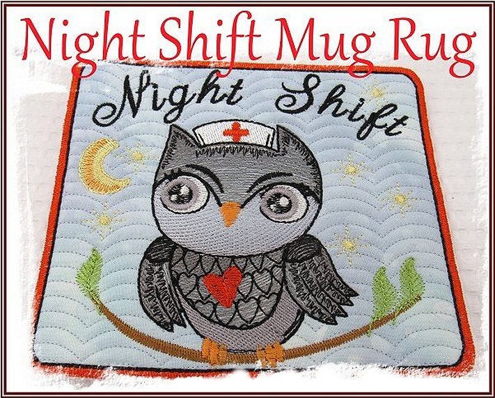 Owl Day and Night Shift Mug Rugs Combo-4