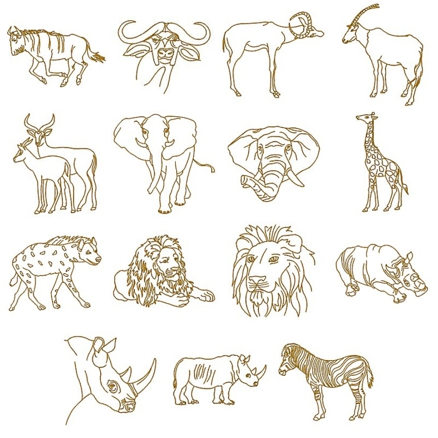 Animal Outlines 