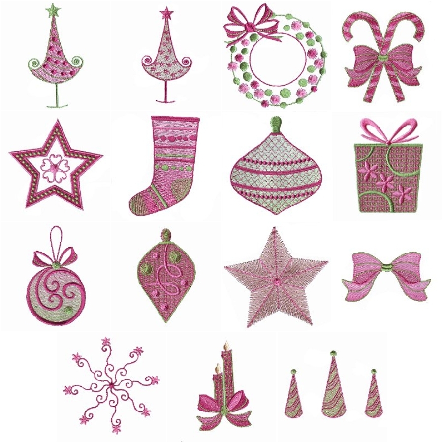 PINK CHRISTMAS MEDLEY SET 2     