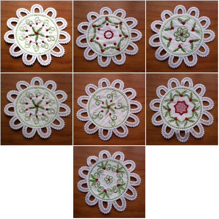 Decorative Christmas Coasters 