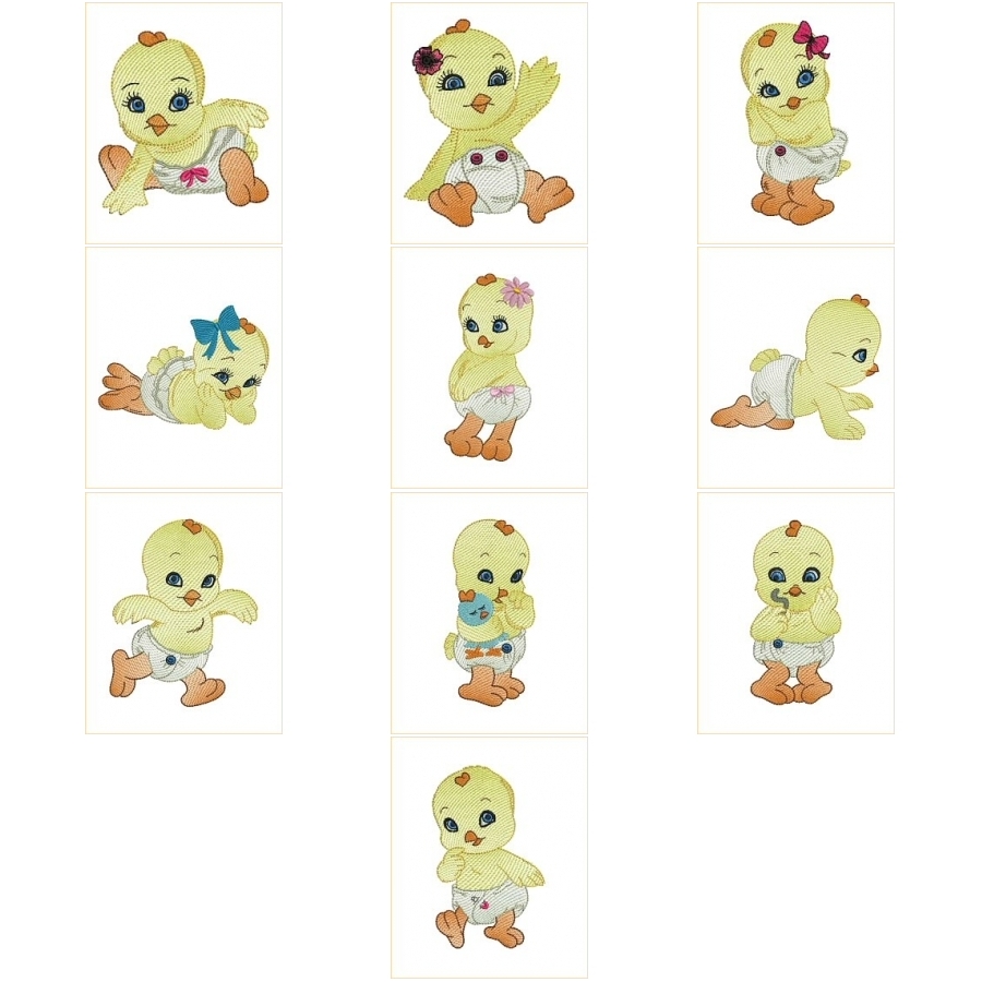 Cute Little Chicks Set 2 