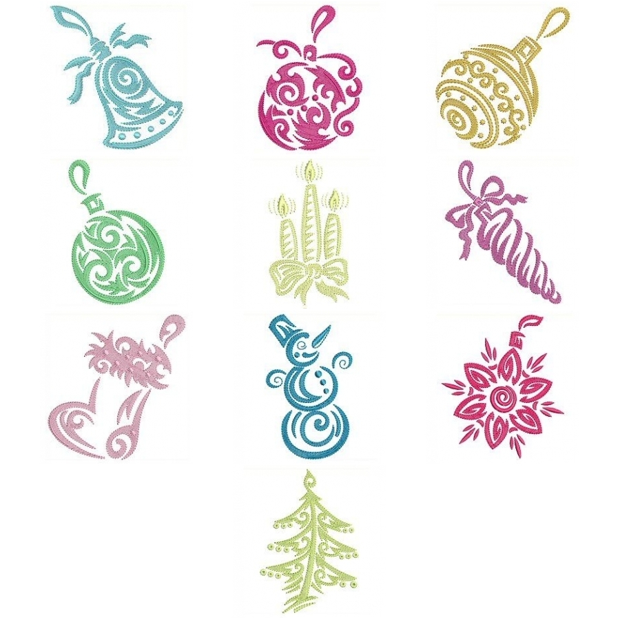 Christmas Ornament Stamps 