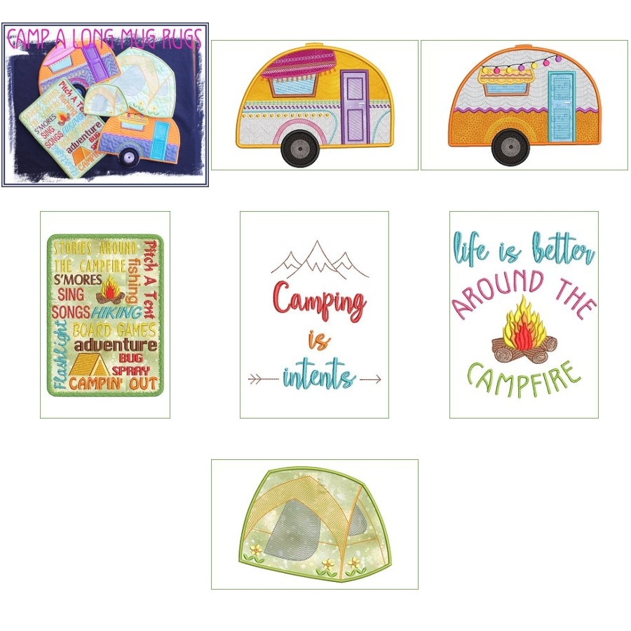 Camp Along and Mug Rugs