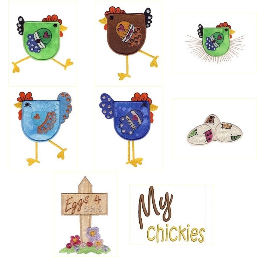 My Chickies Applique 
