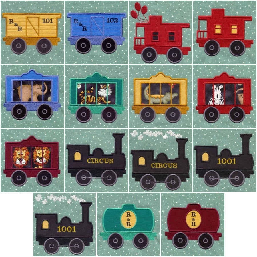 Children Choo Choo Applique